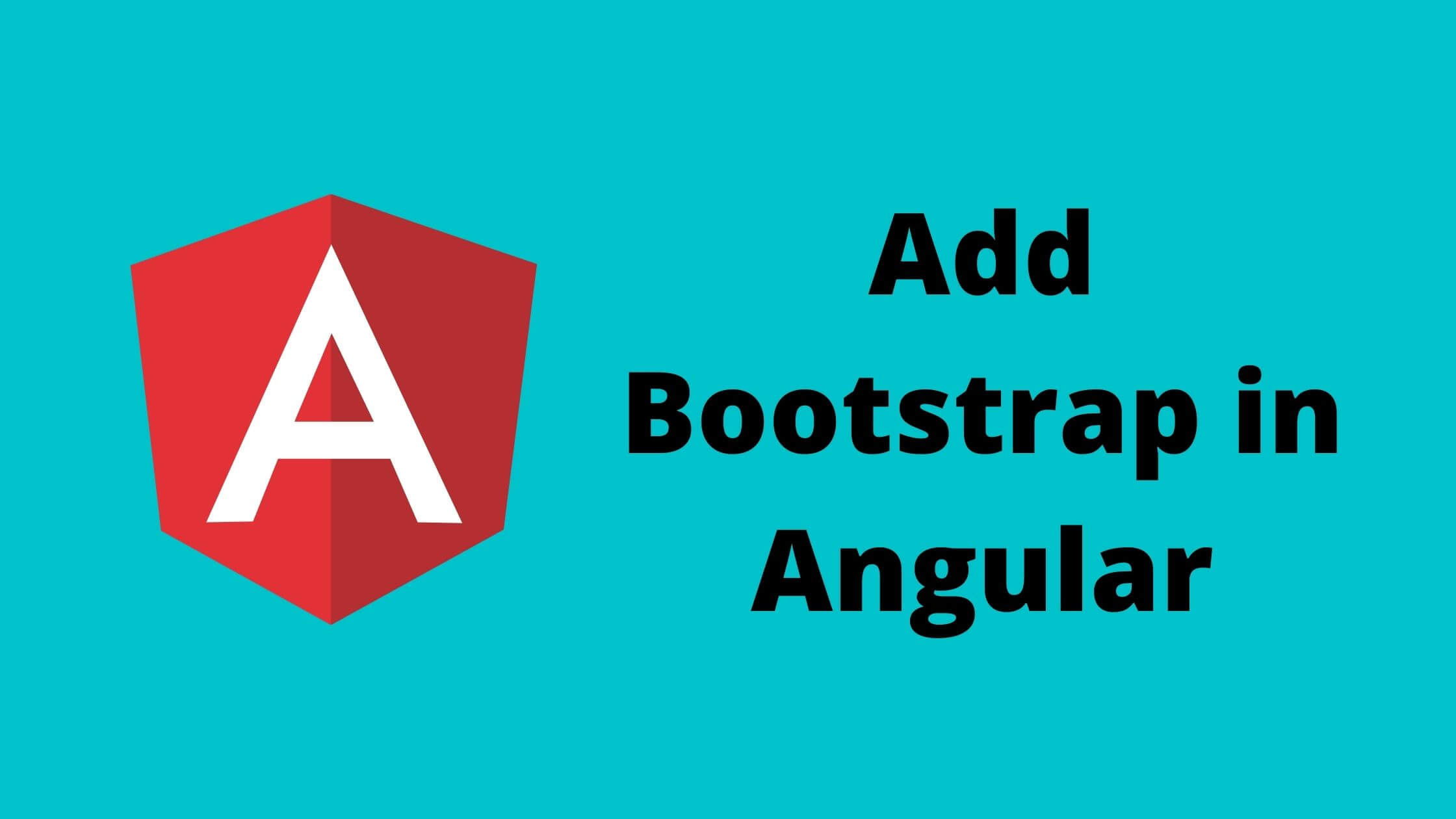 Add bootstrap in Angular