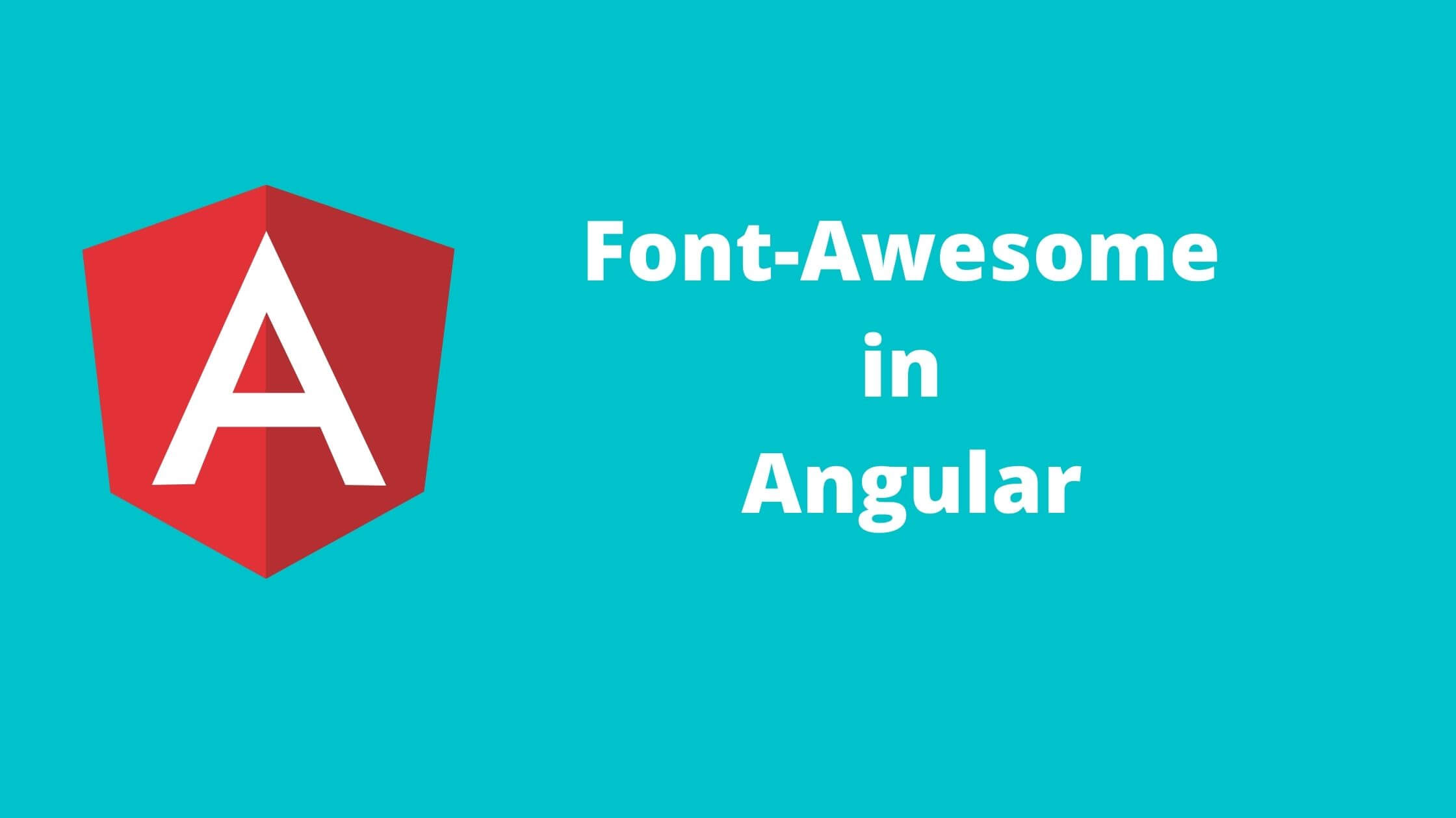 add font-awesome in Angular
